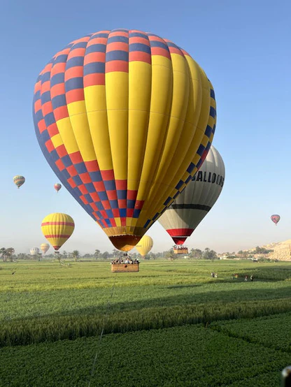 RIDING ON A HOT AIR BALLOON